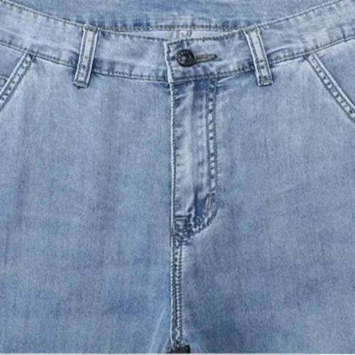 Whiskered men's straight jeans