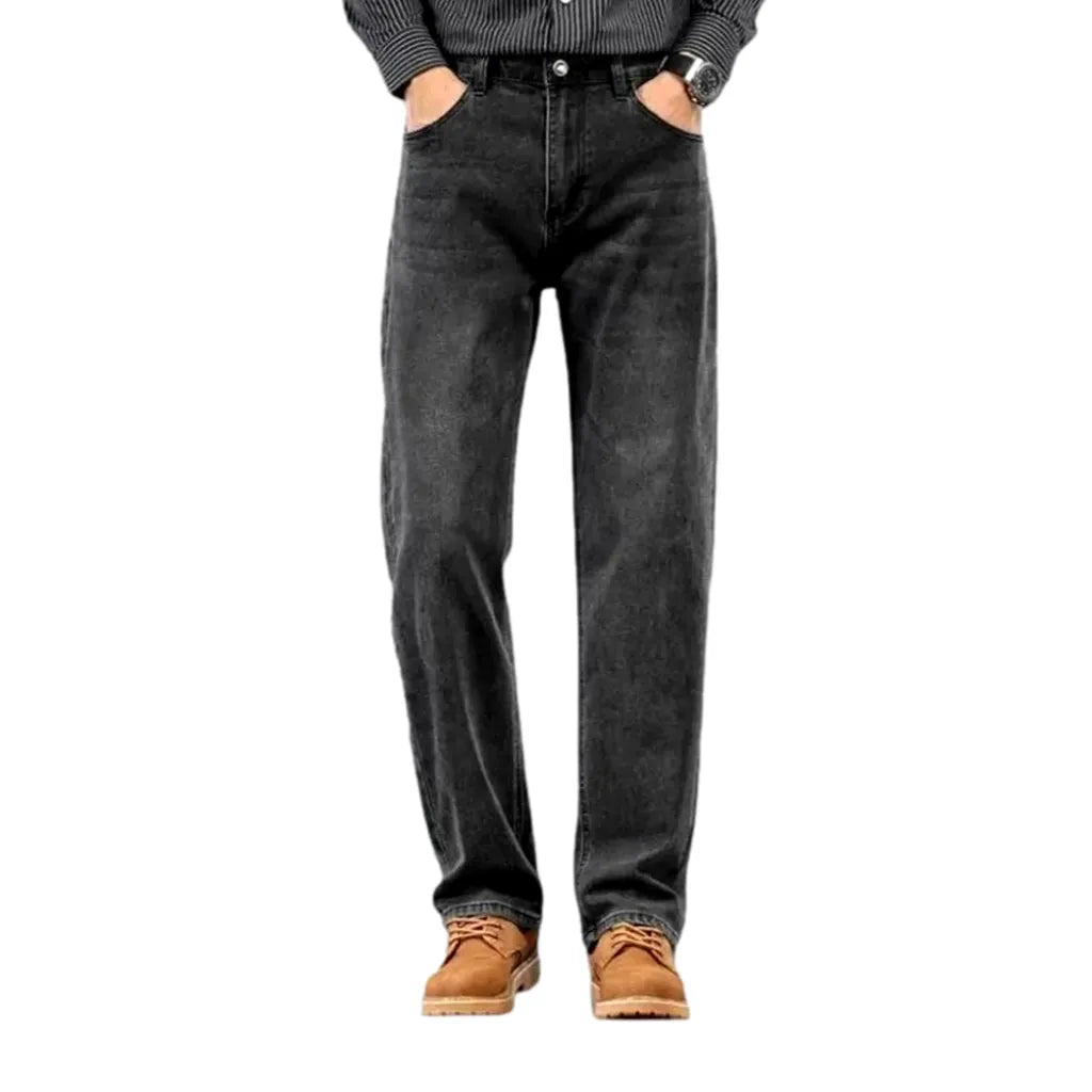 High Rise Men's Jeans - Grey