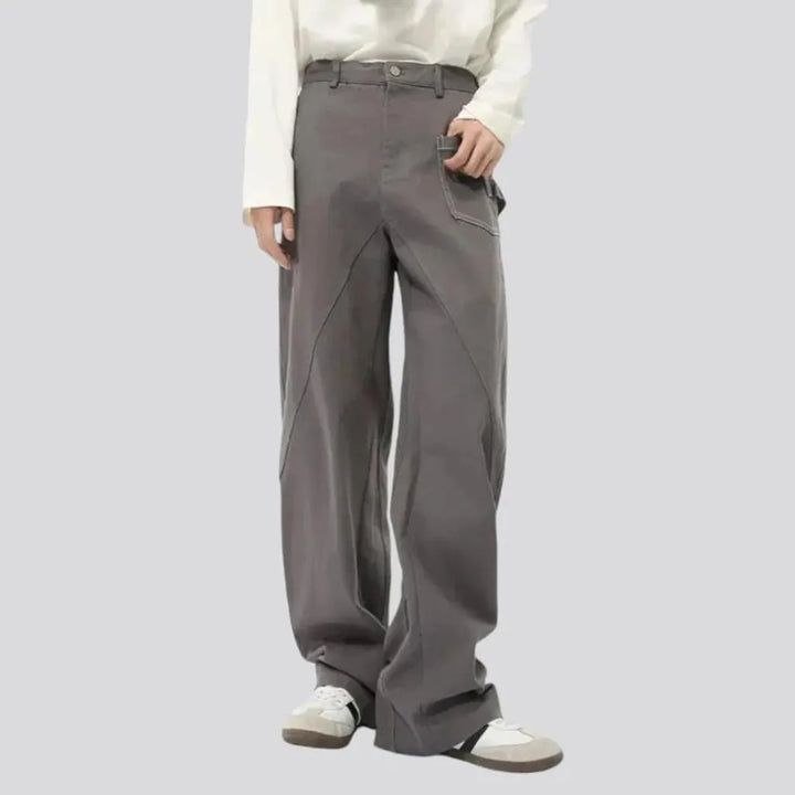 Stylish baggy men's jeans pants