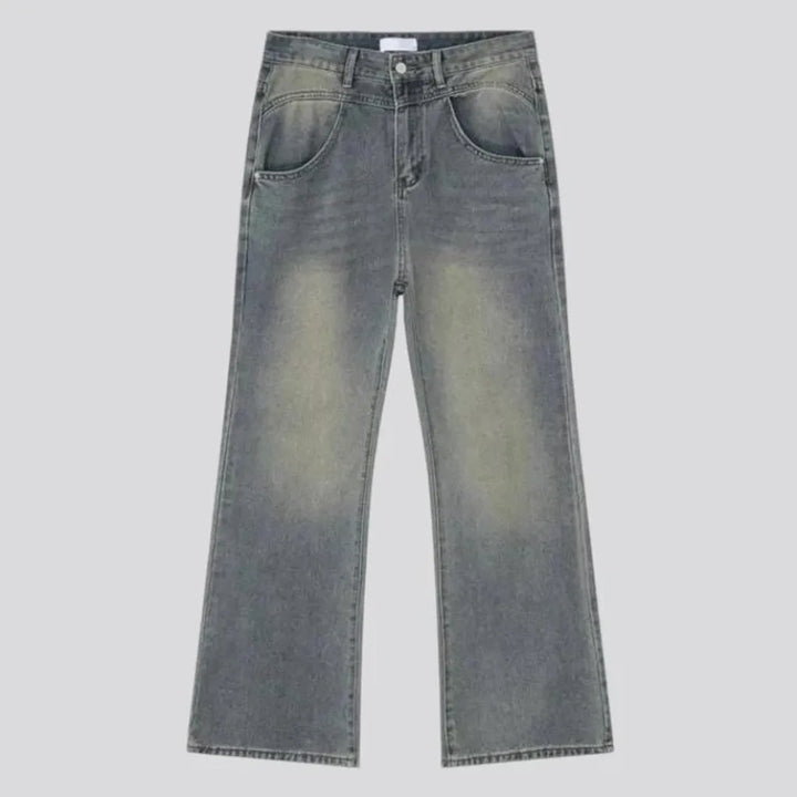 Mid rise stylish men's jeans