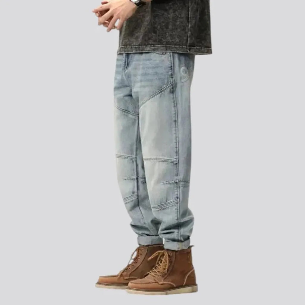 Baggy fit men's jeans