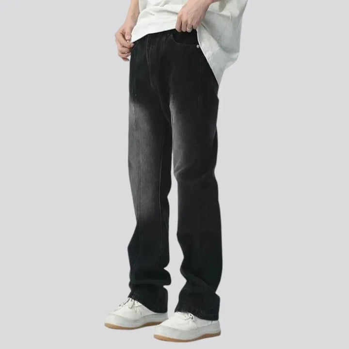 Front-seams vintage jeans
 for men