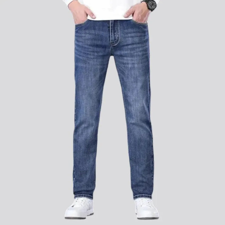 High rise tapered men's jeans