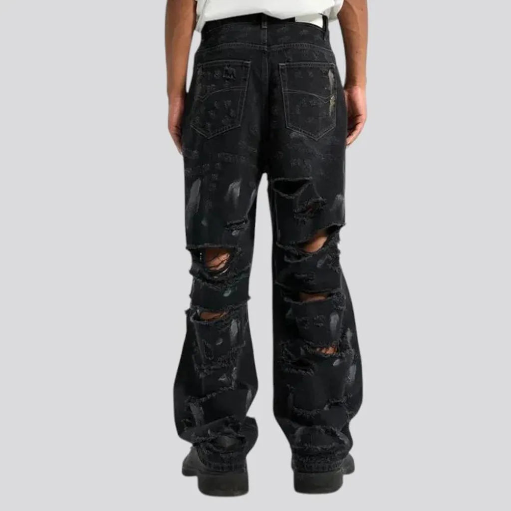 Vintage style slouchy men's jeans