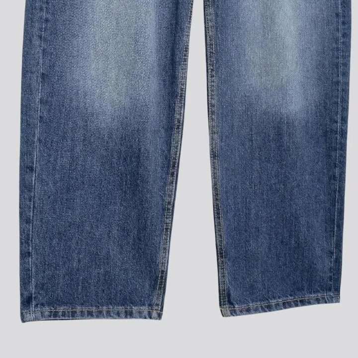 Faded lines and baggy jeans for women