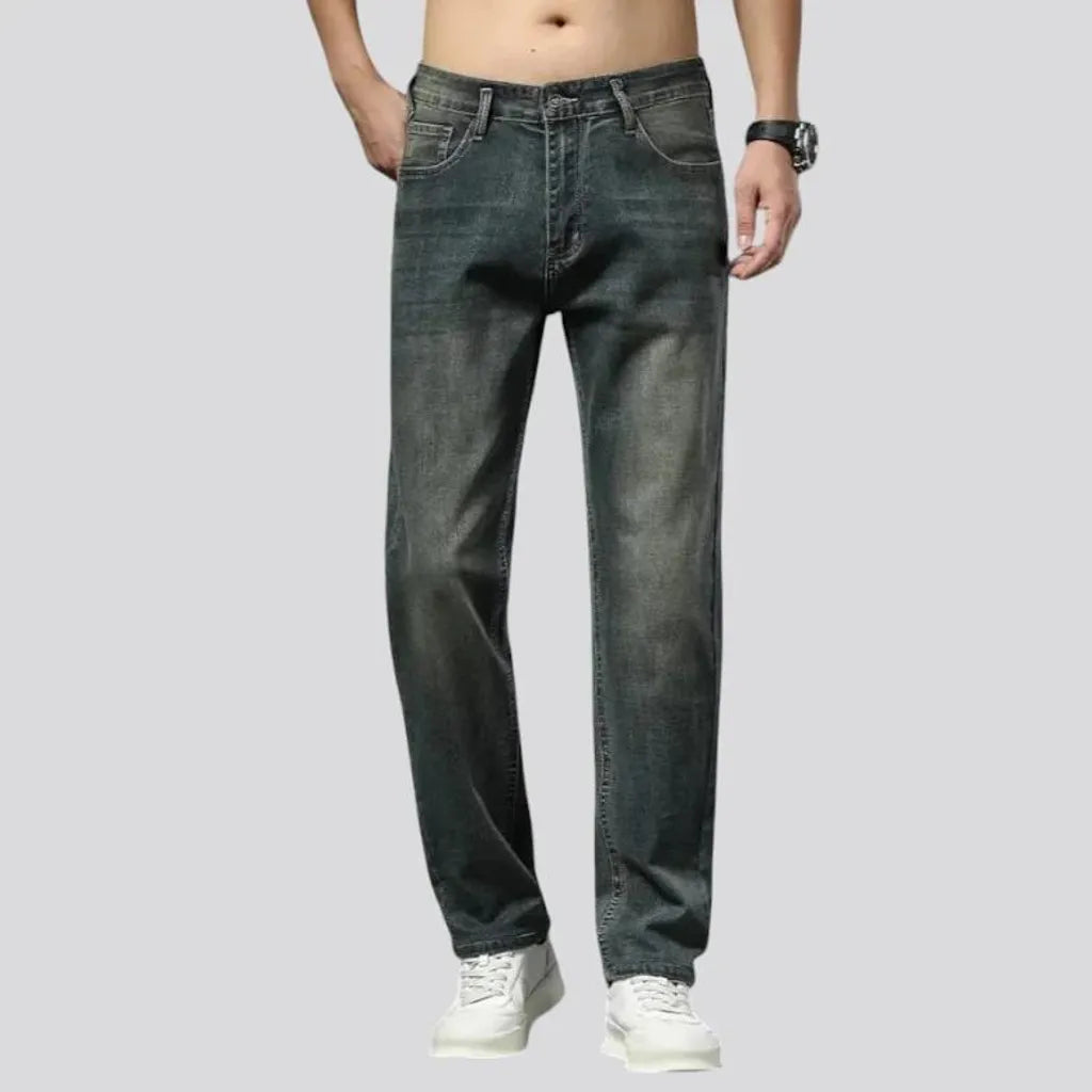 High rise stylish men's jeans