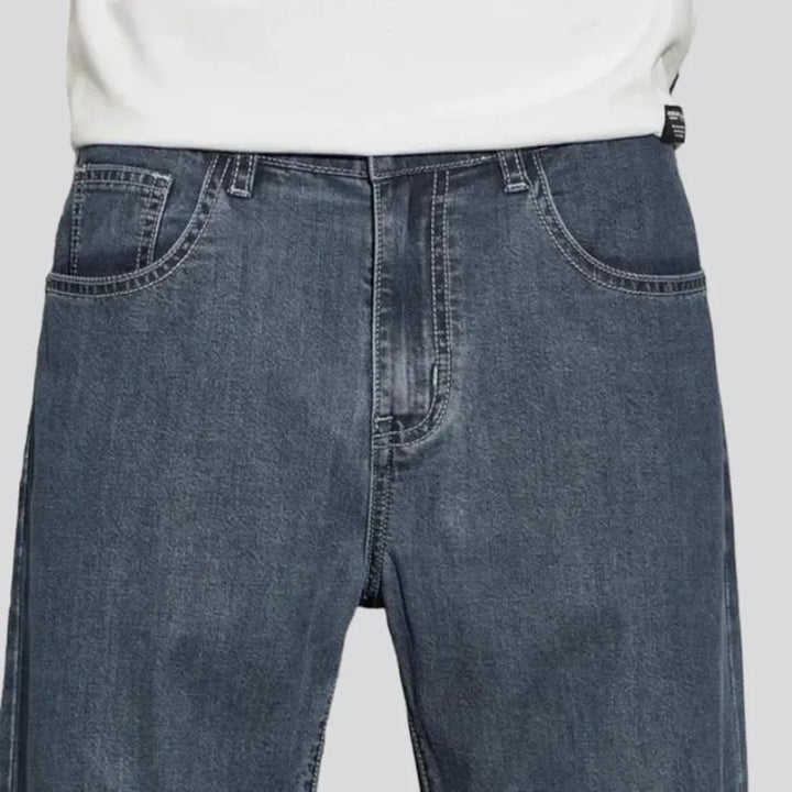 Straight men's thin jeans