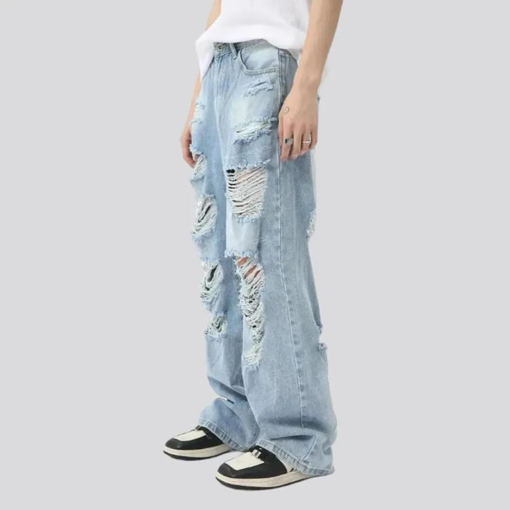 Grunge men's jeans