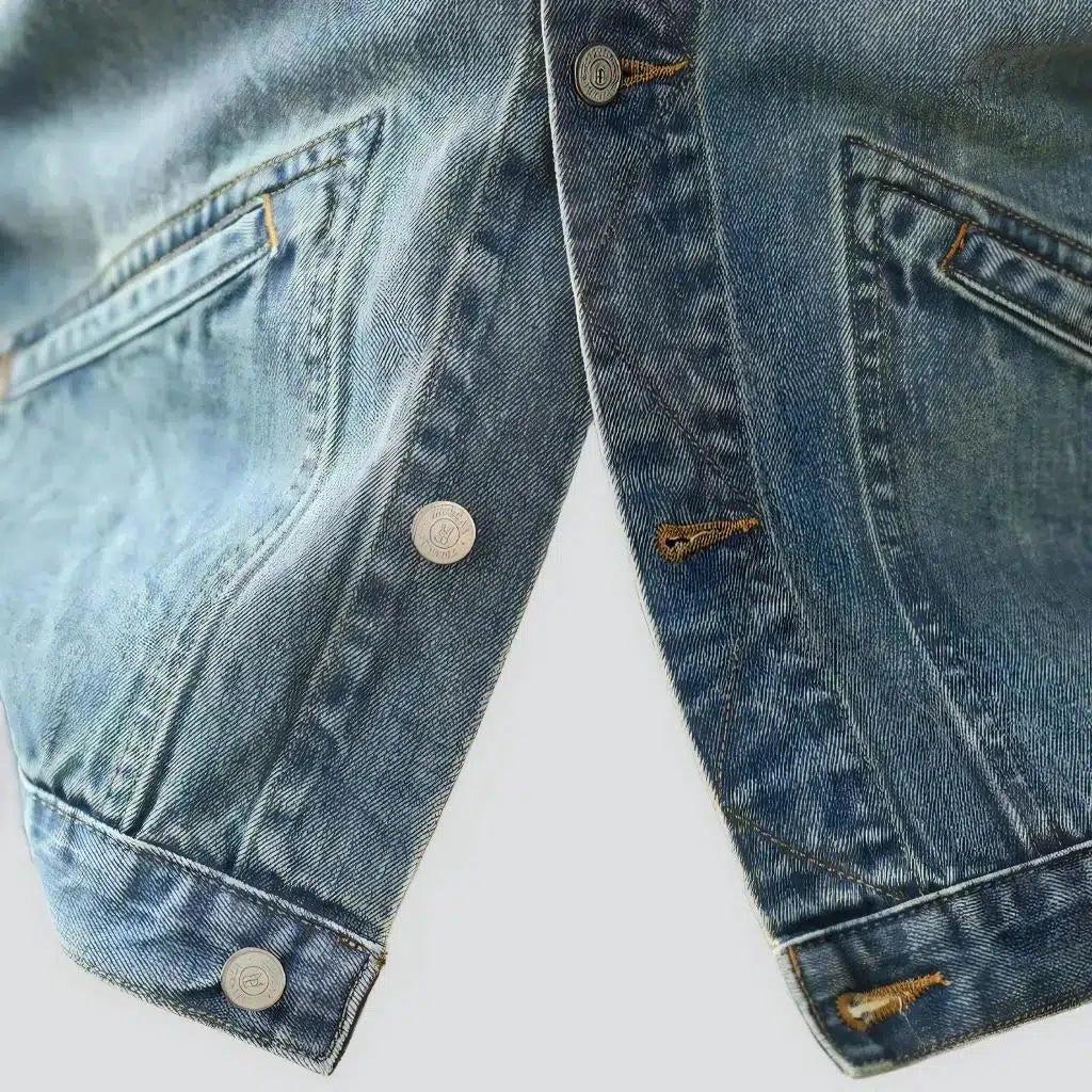 Vintage selvedge denim jacket
 for men