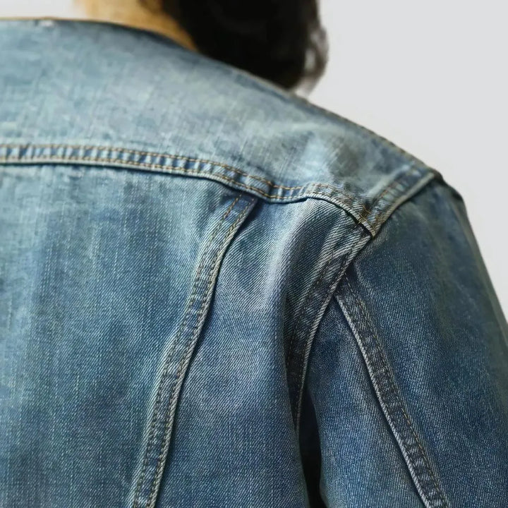 Vintage selvedge denim jacket
 for men