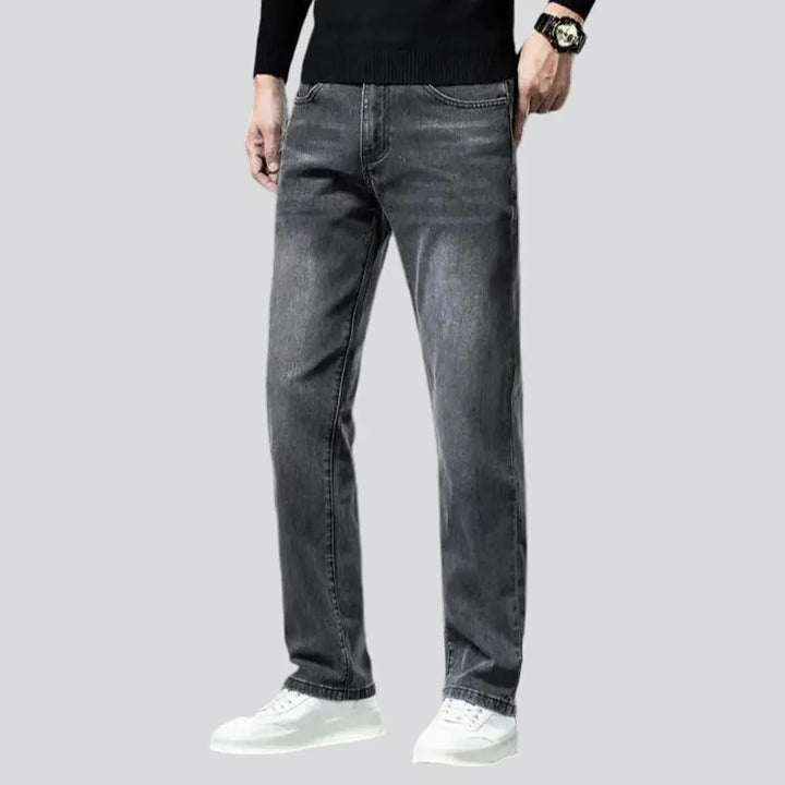 Stretchable vintage tapered men's jeans