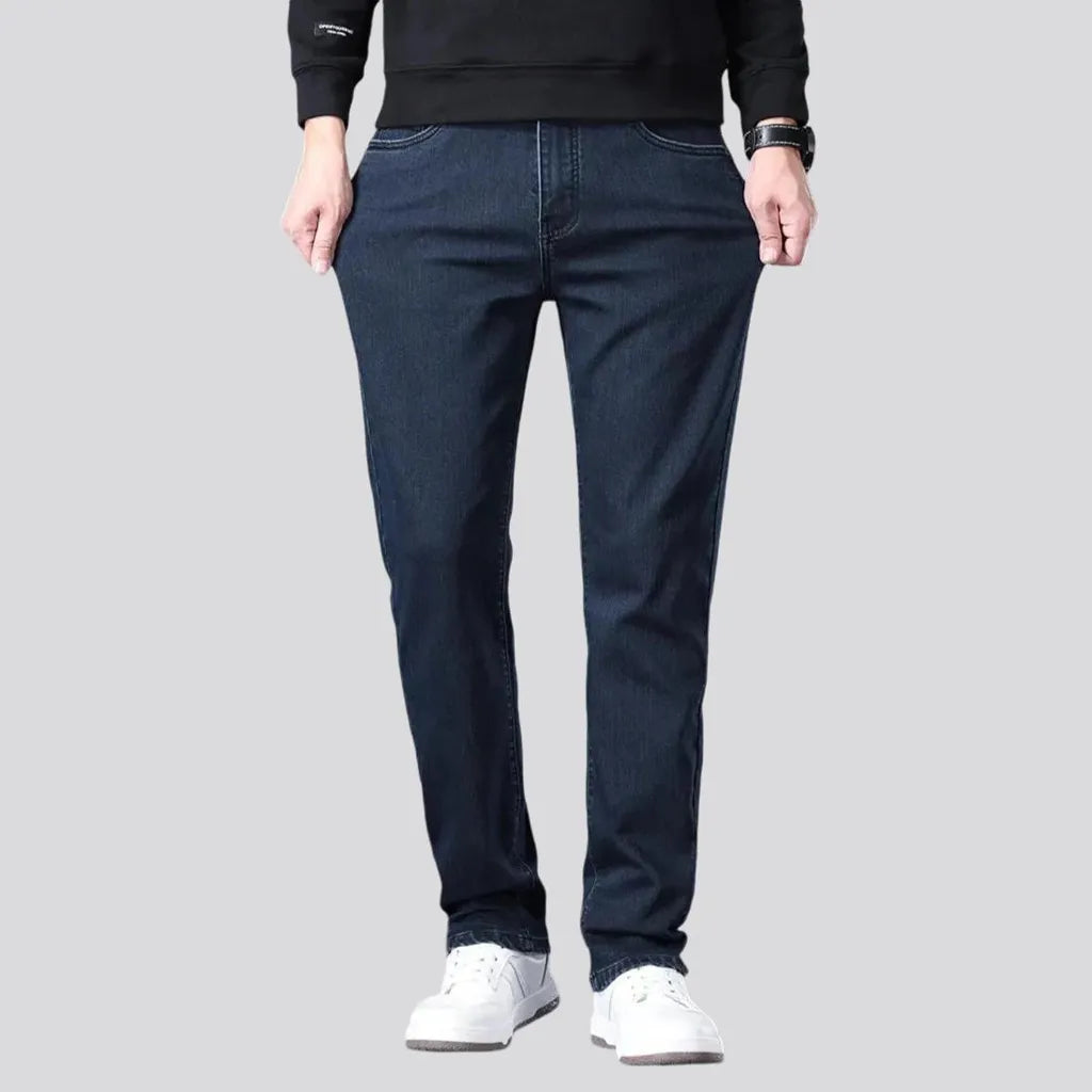 High rise stretchable tapered men's jeans