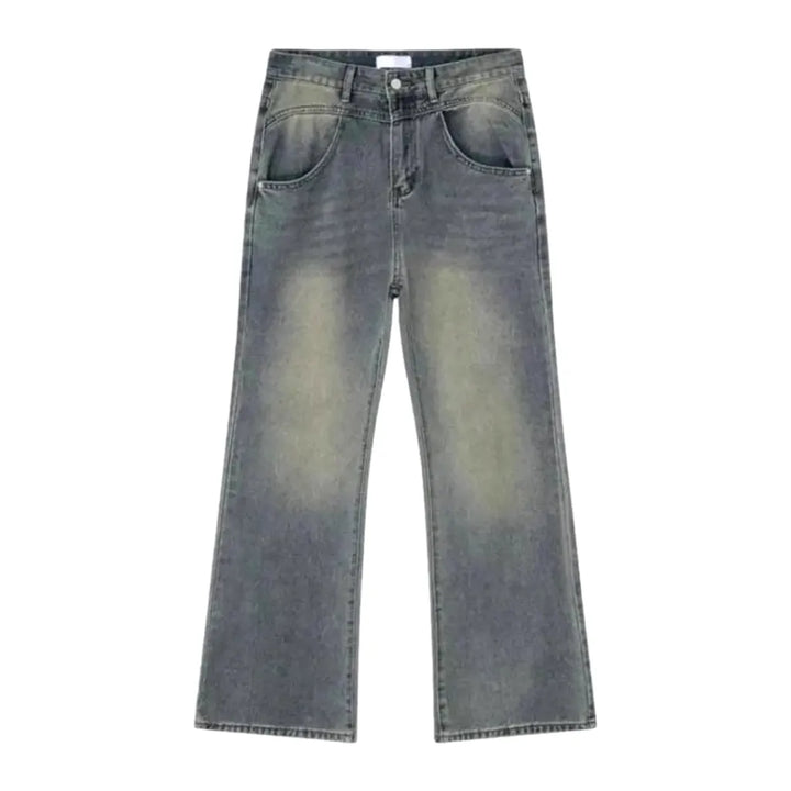 Mid Rise Stylish Men's Jeans - Blue