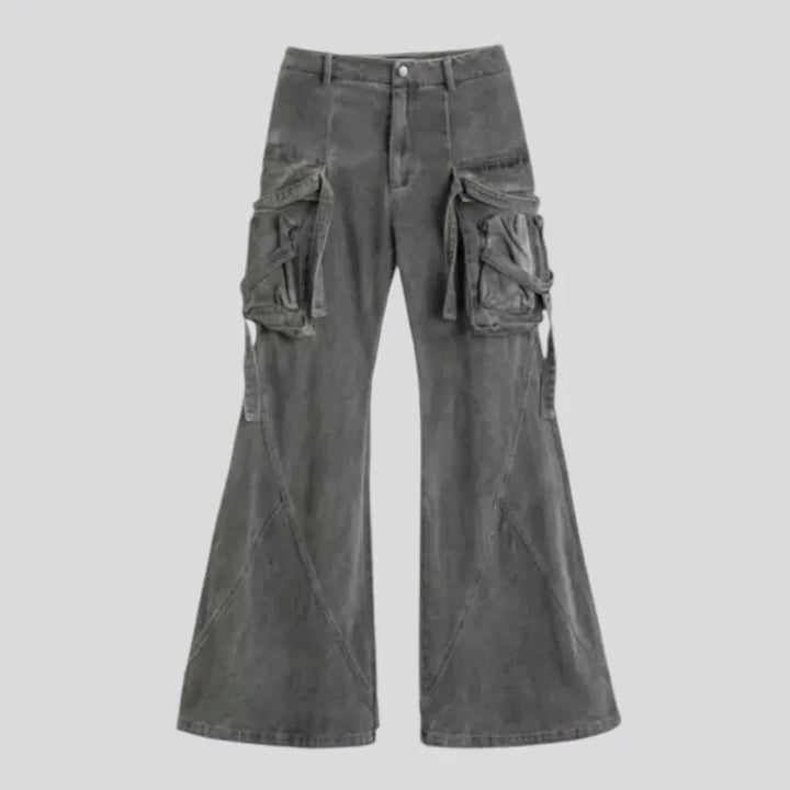 Boho vintage bootcut men's jeans