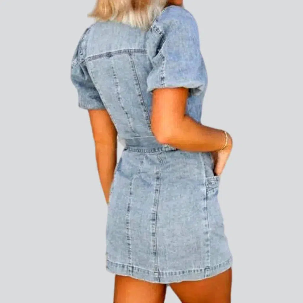 Light vintage jean dress