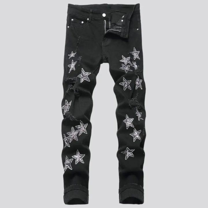 Y2k men's distressed jeans | Jeans4you.shop