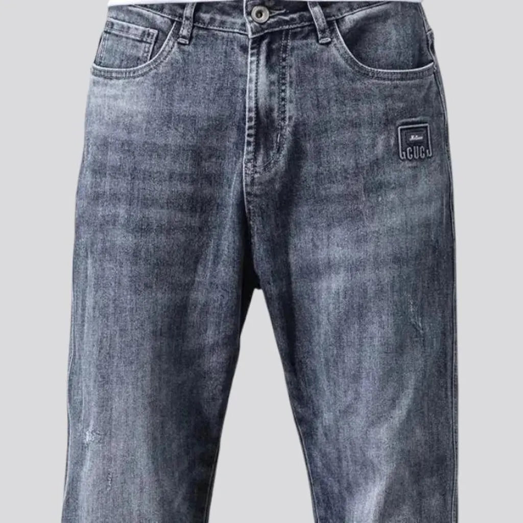 Mid-rise fashion jeans for men