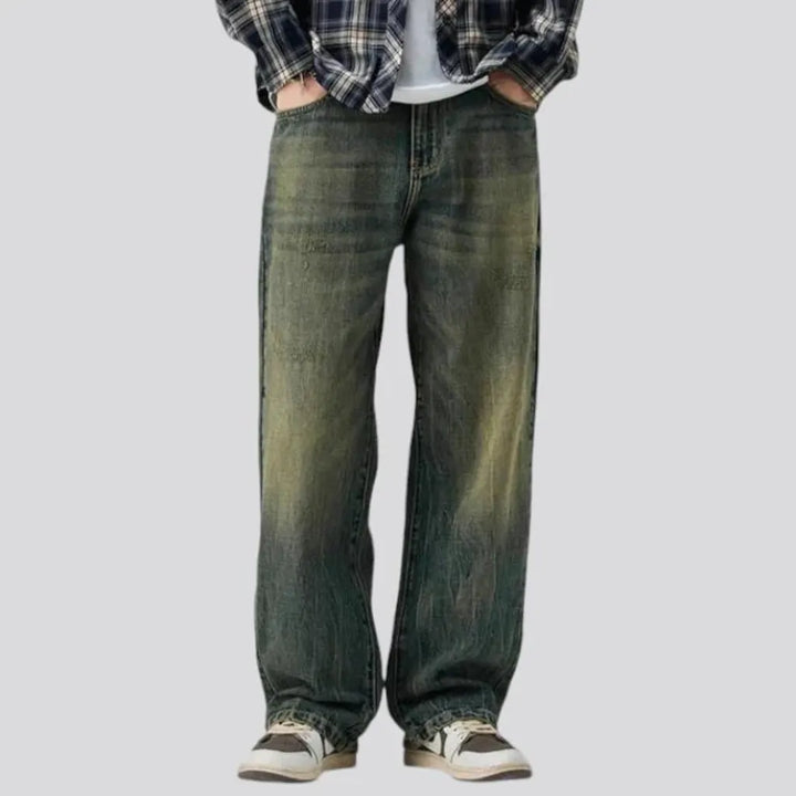 Baggy fashion 90s men's jeans