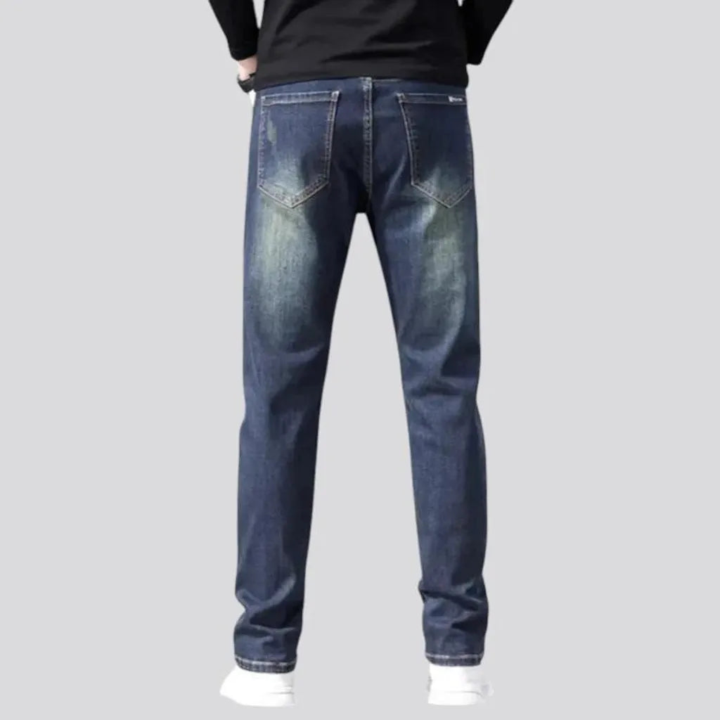 Classic tapered medium rise men's jeans