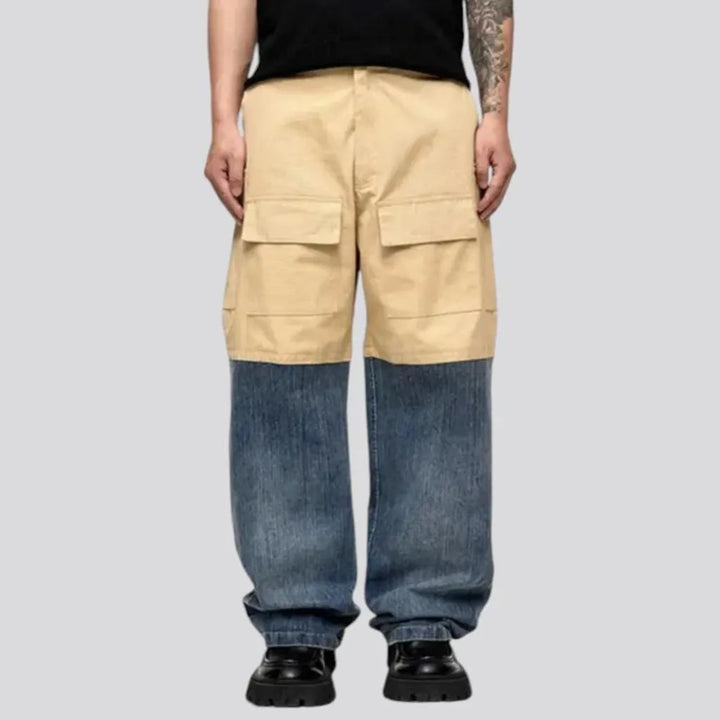 Mid rise casual men's jeans