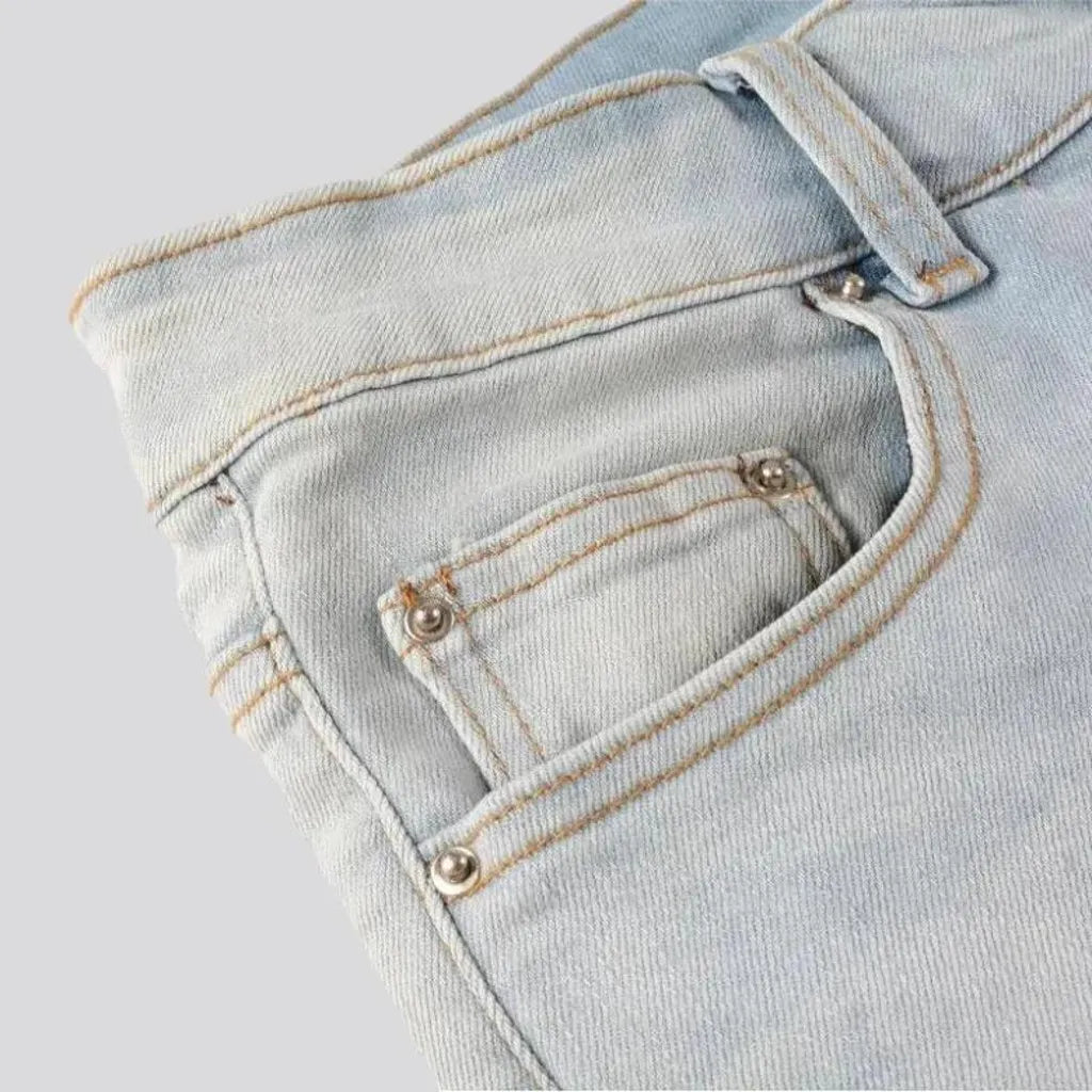Vintage men's white-patch jeans