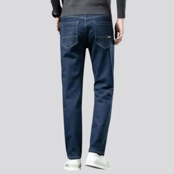 Narrowing elastic men's jeans