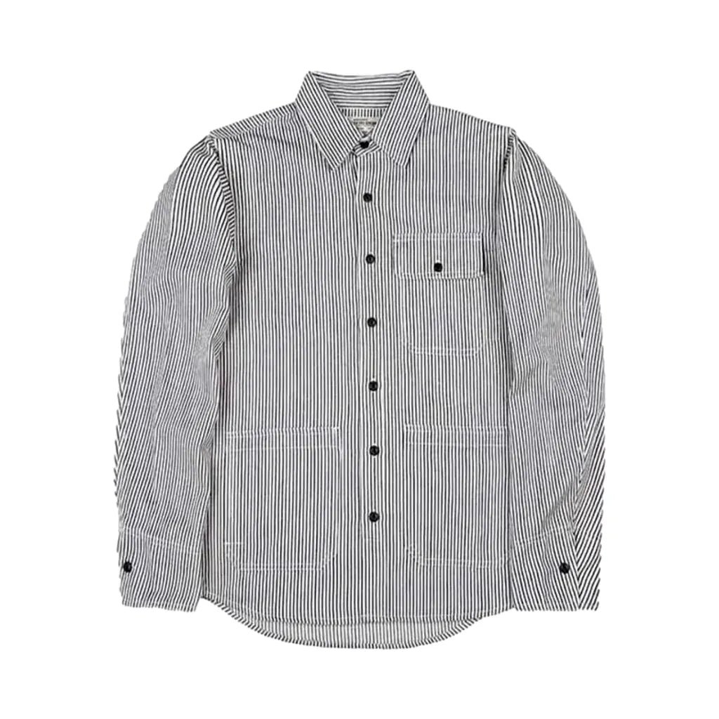 Regular Fit Chambray Men's Denim Shirt - Grey