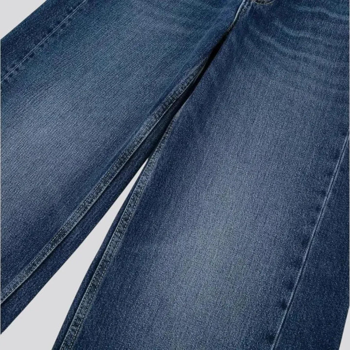 Sanded mid-rise women's jeans