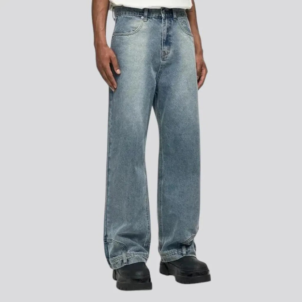 Boho high-rise men's jeans