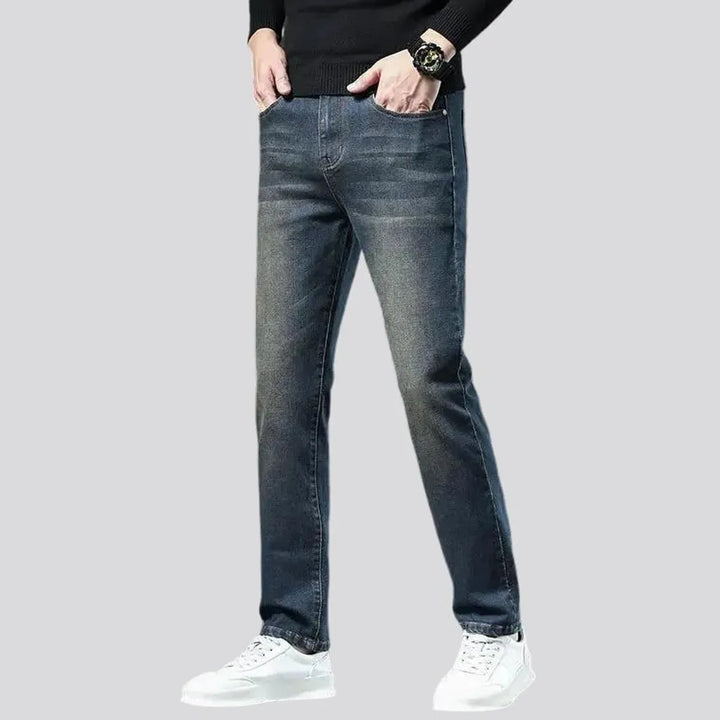 Sleek slim fit retro men's jeans