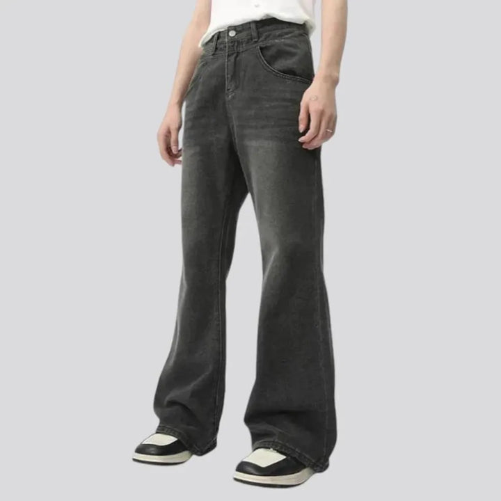 Mid rise stylish men's jeans