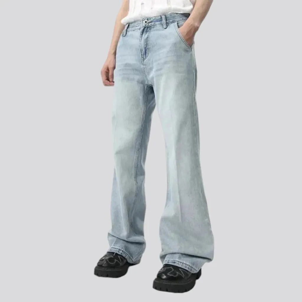 Light wash vintage men's jeans