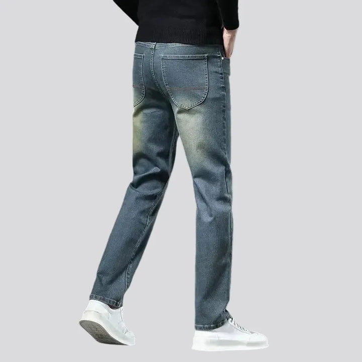 Sleek slim fit retro men's jeans