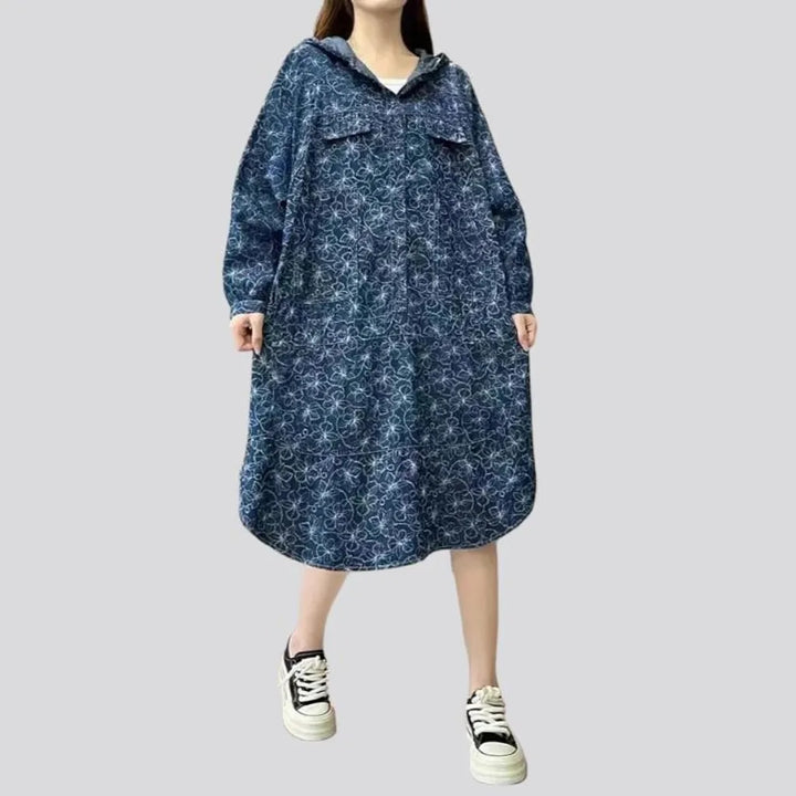 Fashionable vintage jean dress