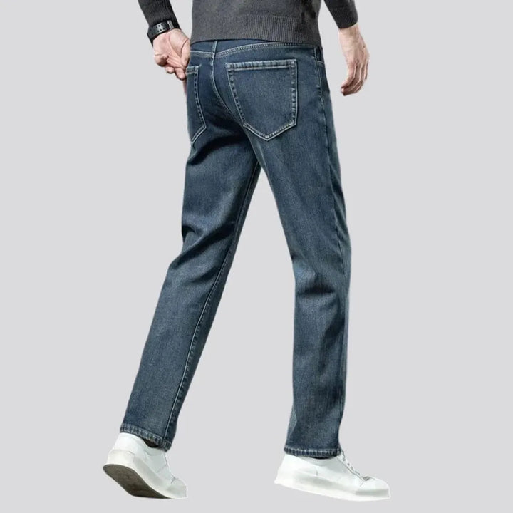 Vintage tapered-fit casual men's jeans