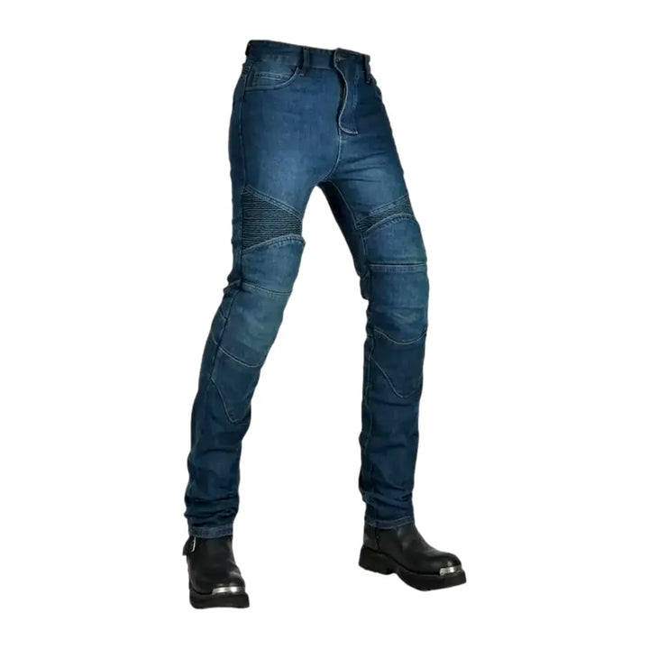 Slim Fit Riding Men's Jeans - Blue