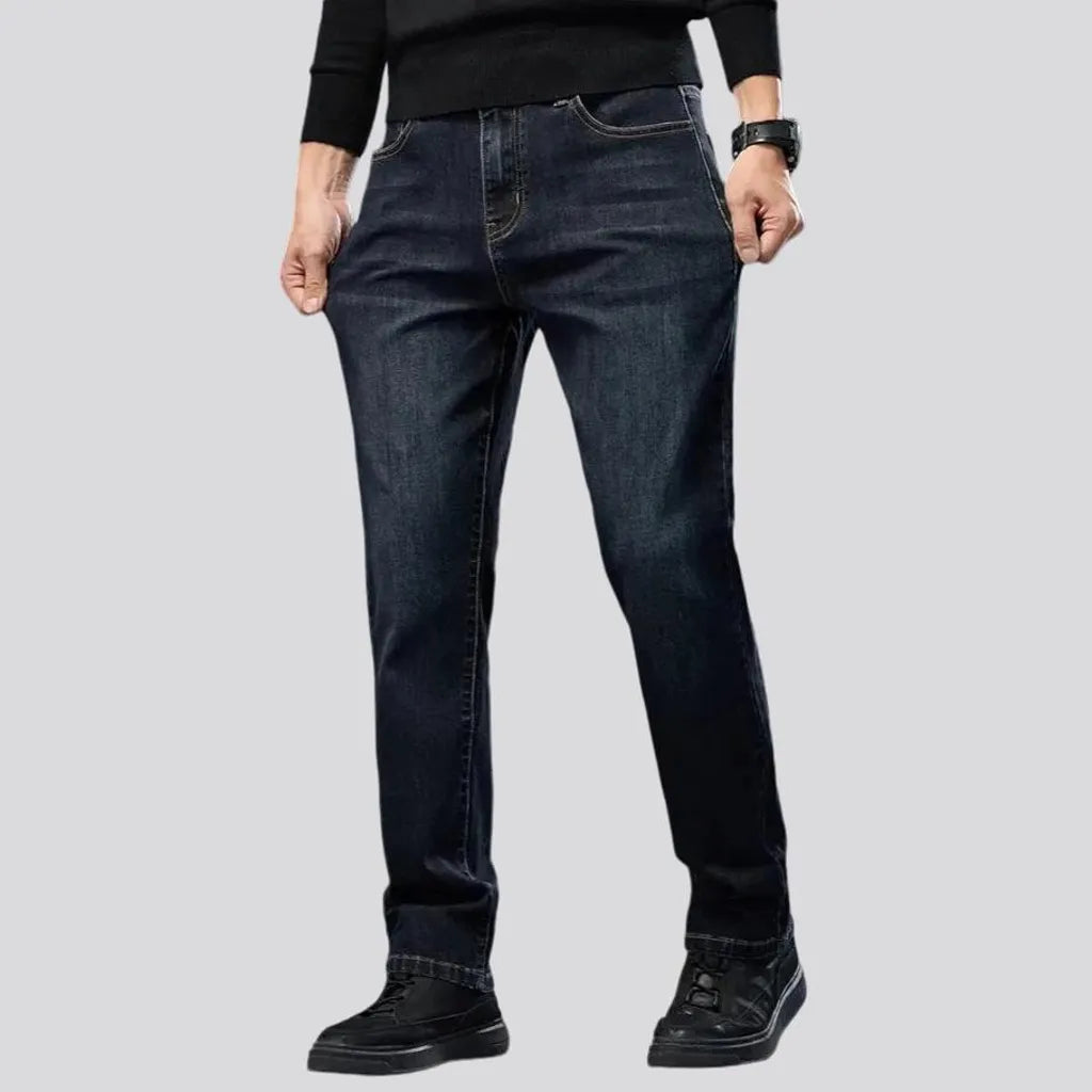 Elastic fit retro jeans for men