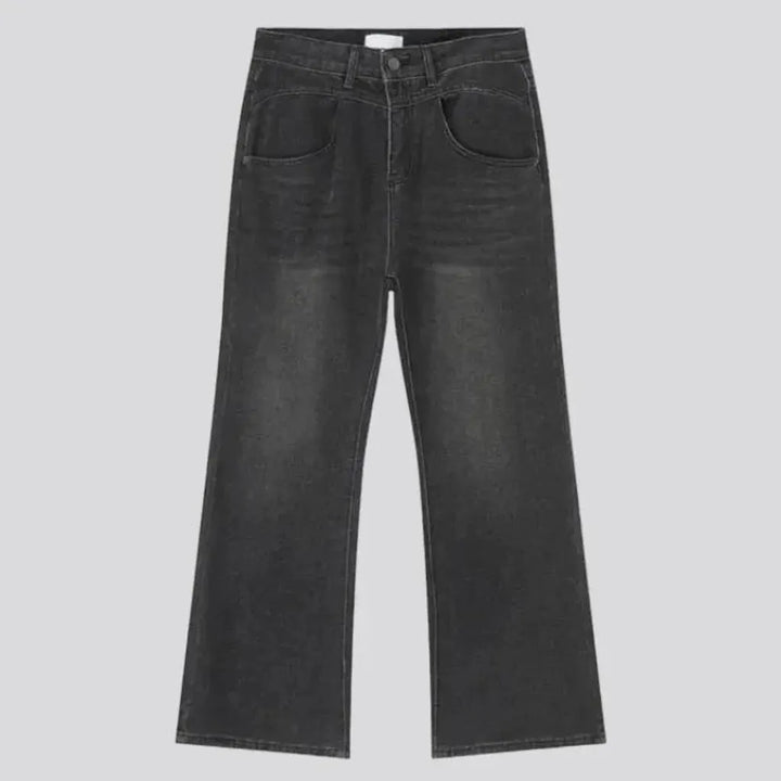 Floor-length vintage jeans