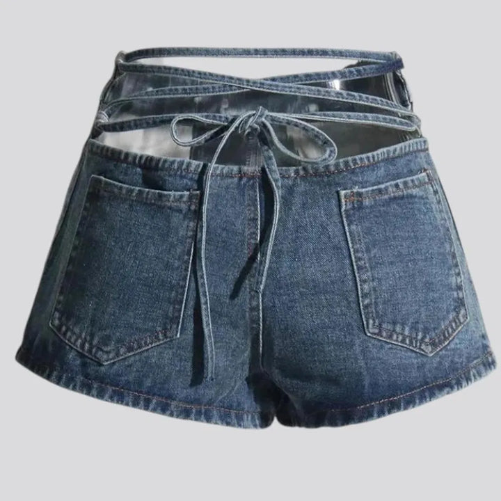 Fashion high women's jeans shorts