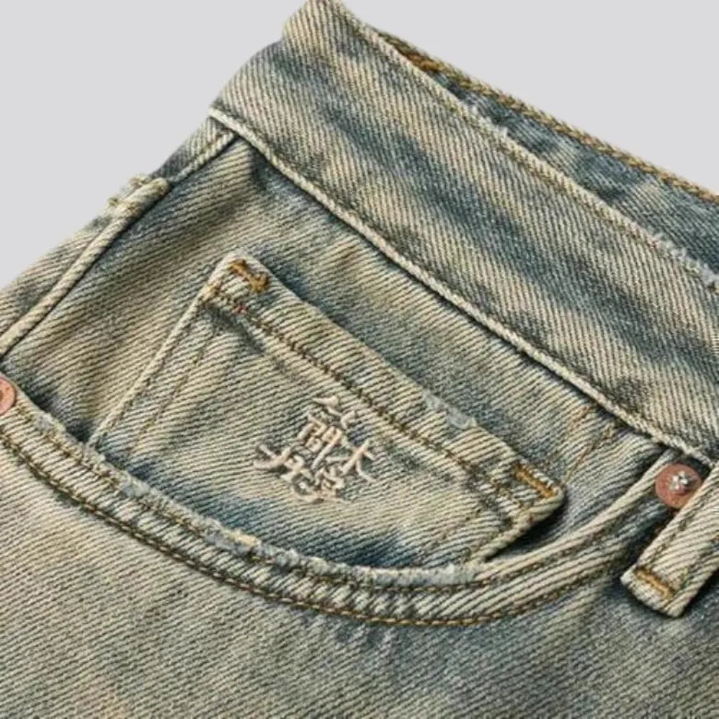 Faded jeans for men