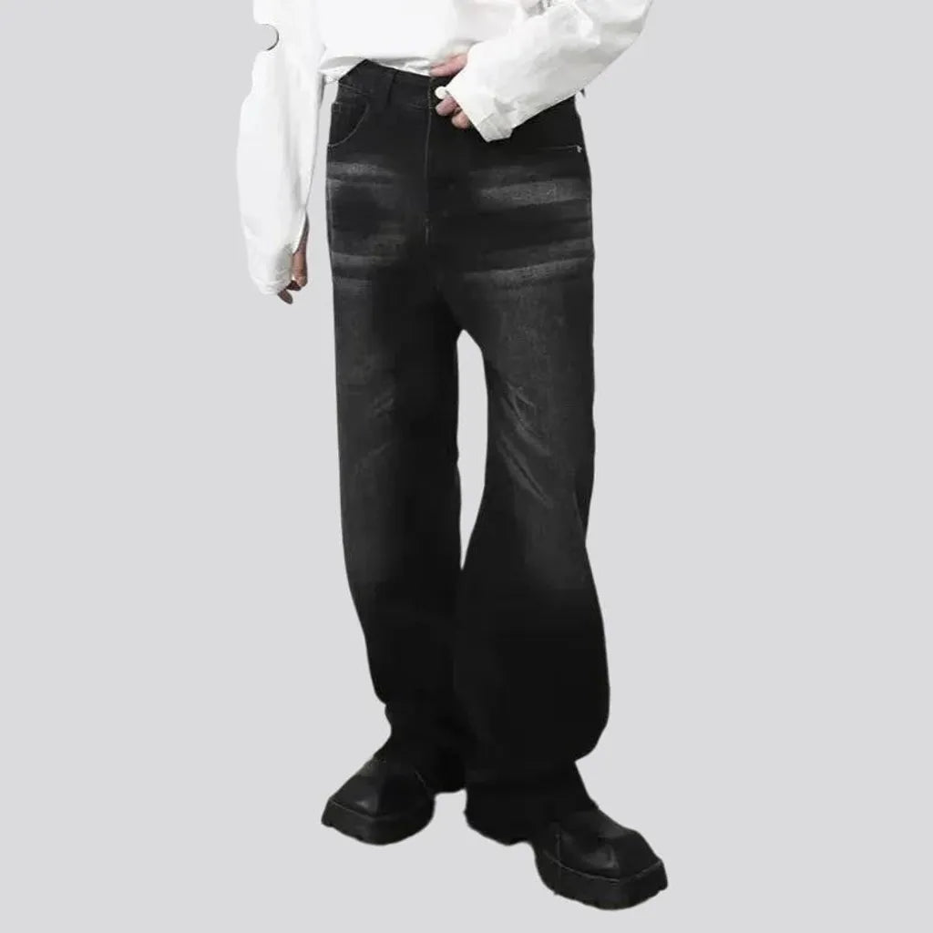 Fashionable straight fit men's jeans