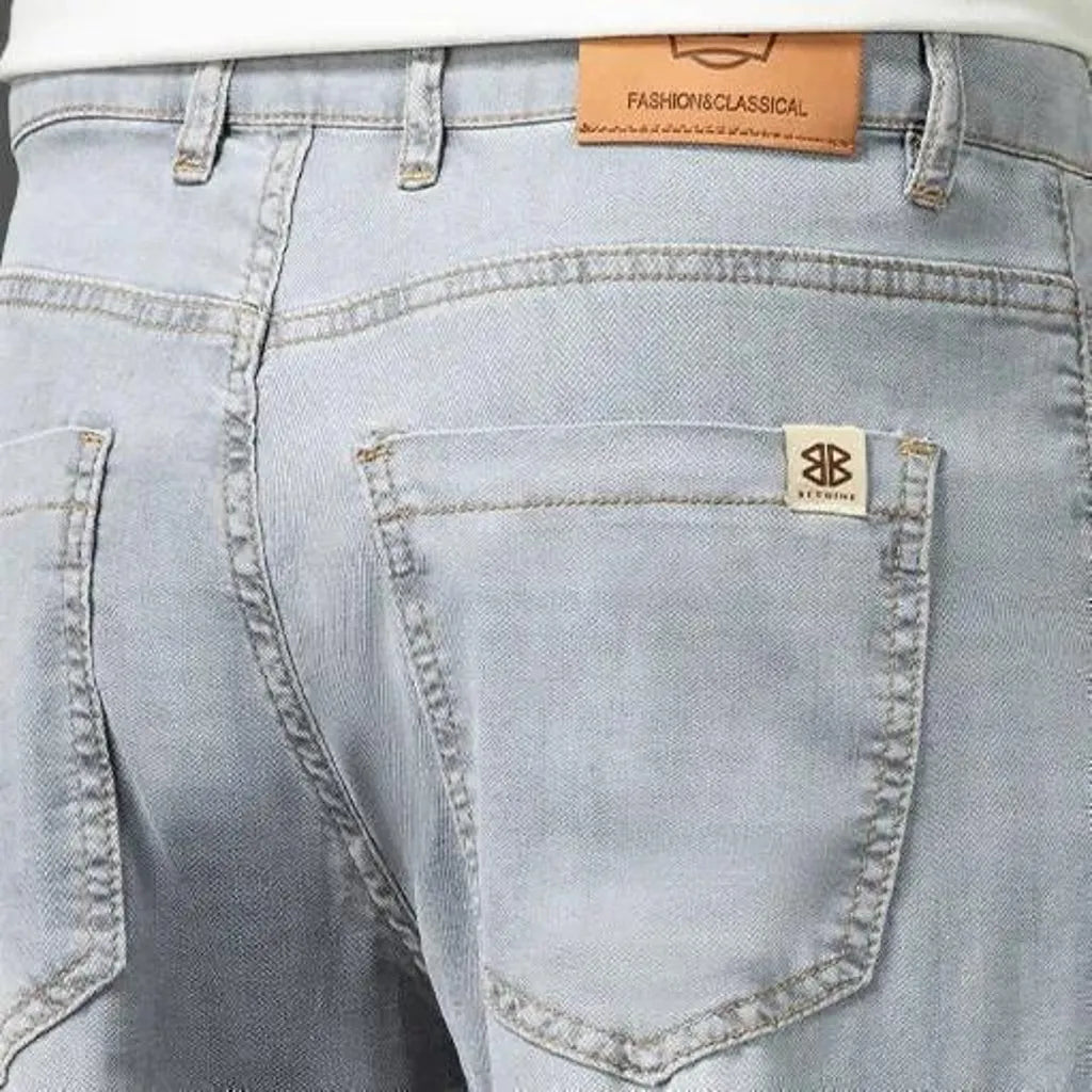 Straight men's stretch jeans
