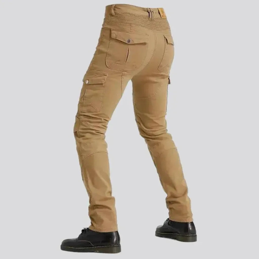 Slim biker men's jeans pants