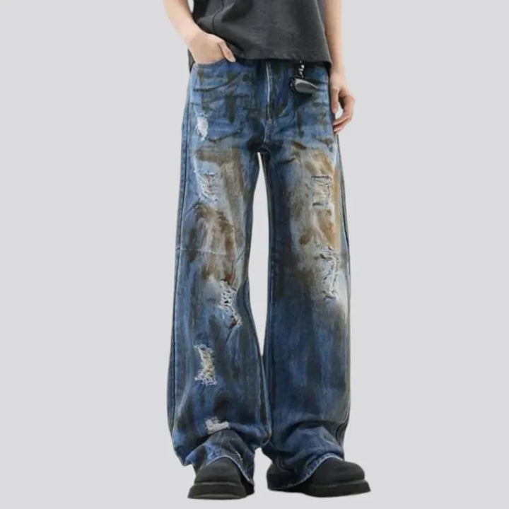 Vintage mid rise street style men's jeans