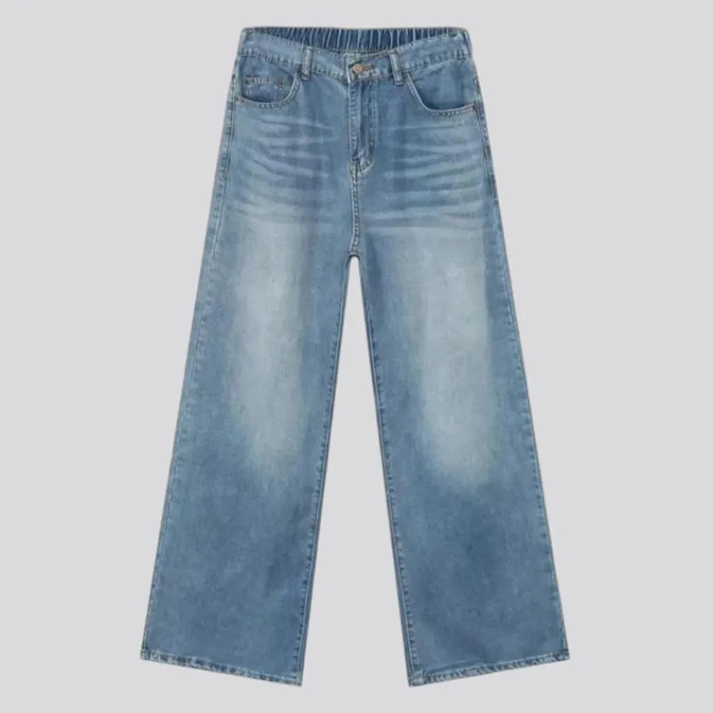 Light wash street style men's jeans