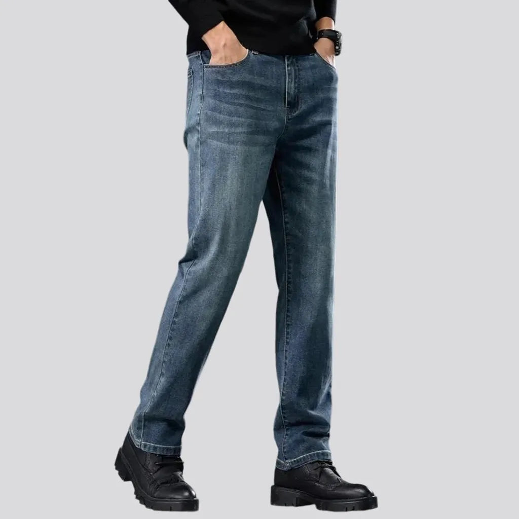 Elastic fit retro jeans for men