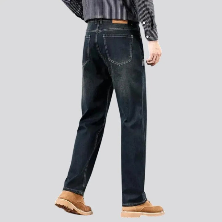 High-waist men's jeans