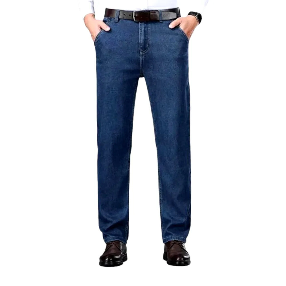 Classic Fit Stretchable Men's Jeans - Blue