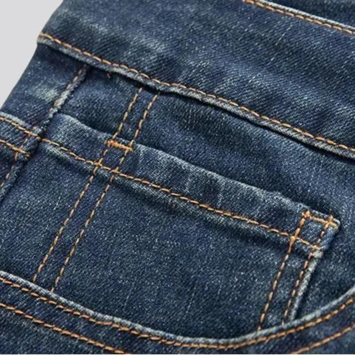 Sleek slim fit retro men's jeans