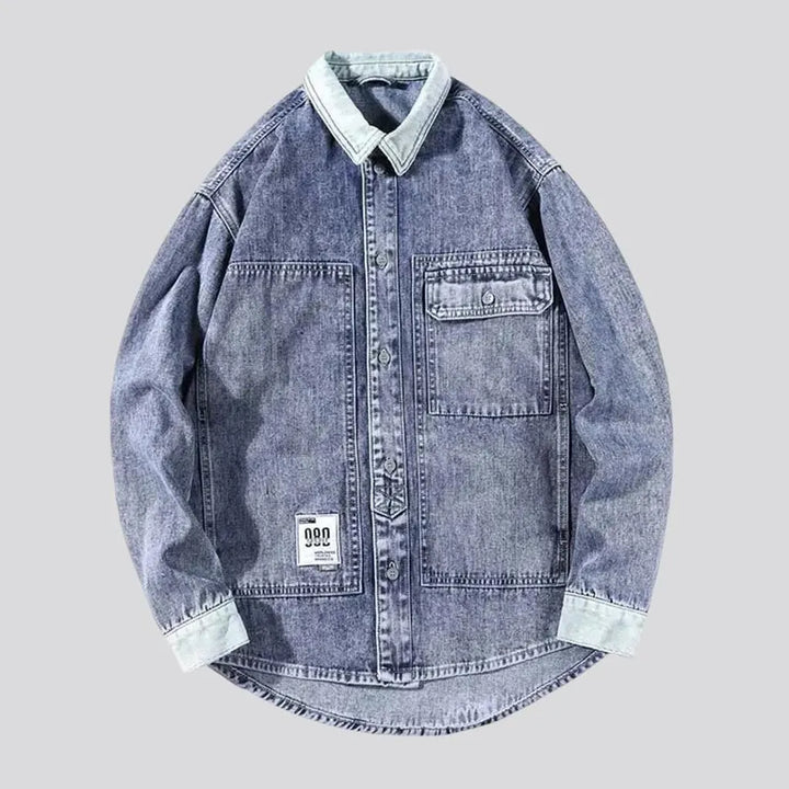 Retro extra-large men's denim jacket